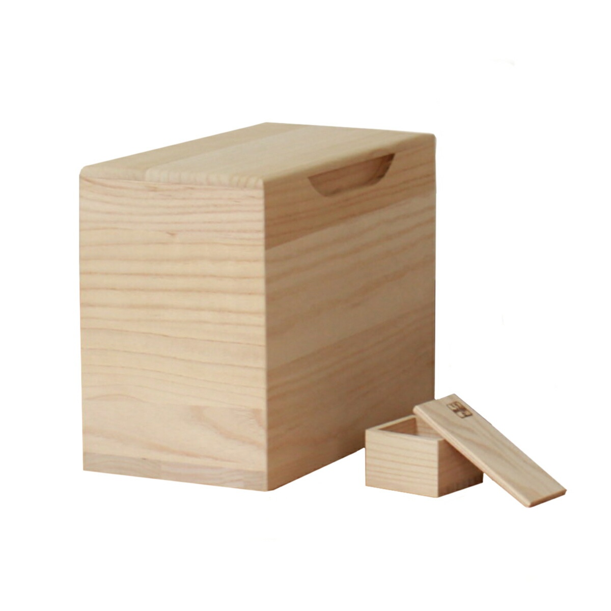 楽天市場】米びつ 10kg 桐の米びつ 無地 一合升 すり切り棒付き