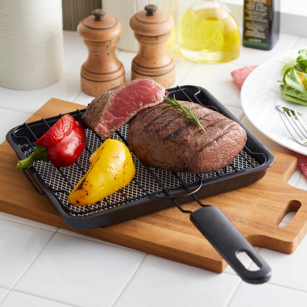 楽天市場】魚焼き網 ガス火専用 セラグリル ストレートM （ 直火 魚