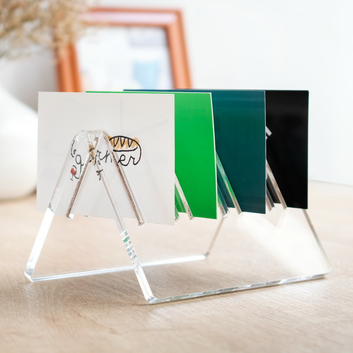楽天市場】【レビュー特典付き】 カードスタンド amenist アクリル製