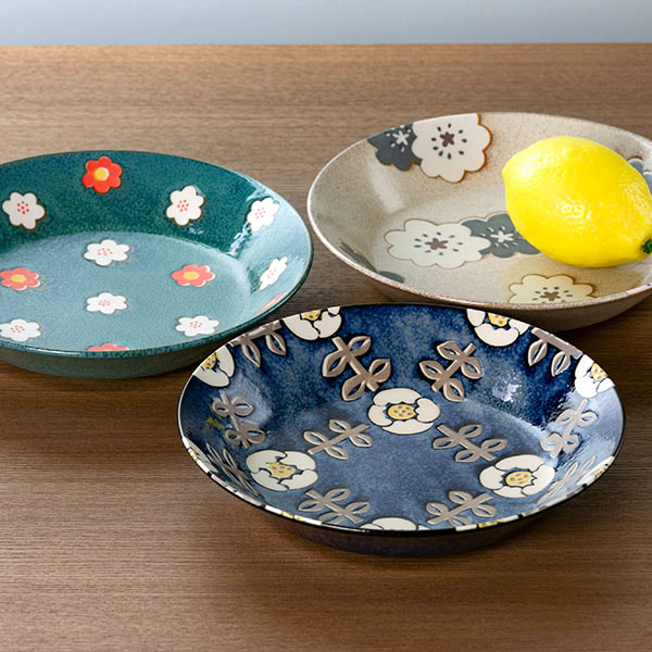 楽天市場】プレート 21cm ノルディックフラワー 磁器 美濃焼 日本製