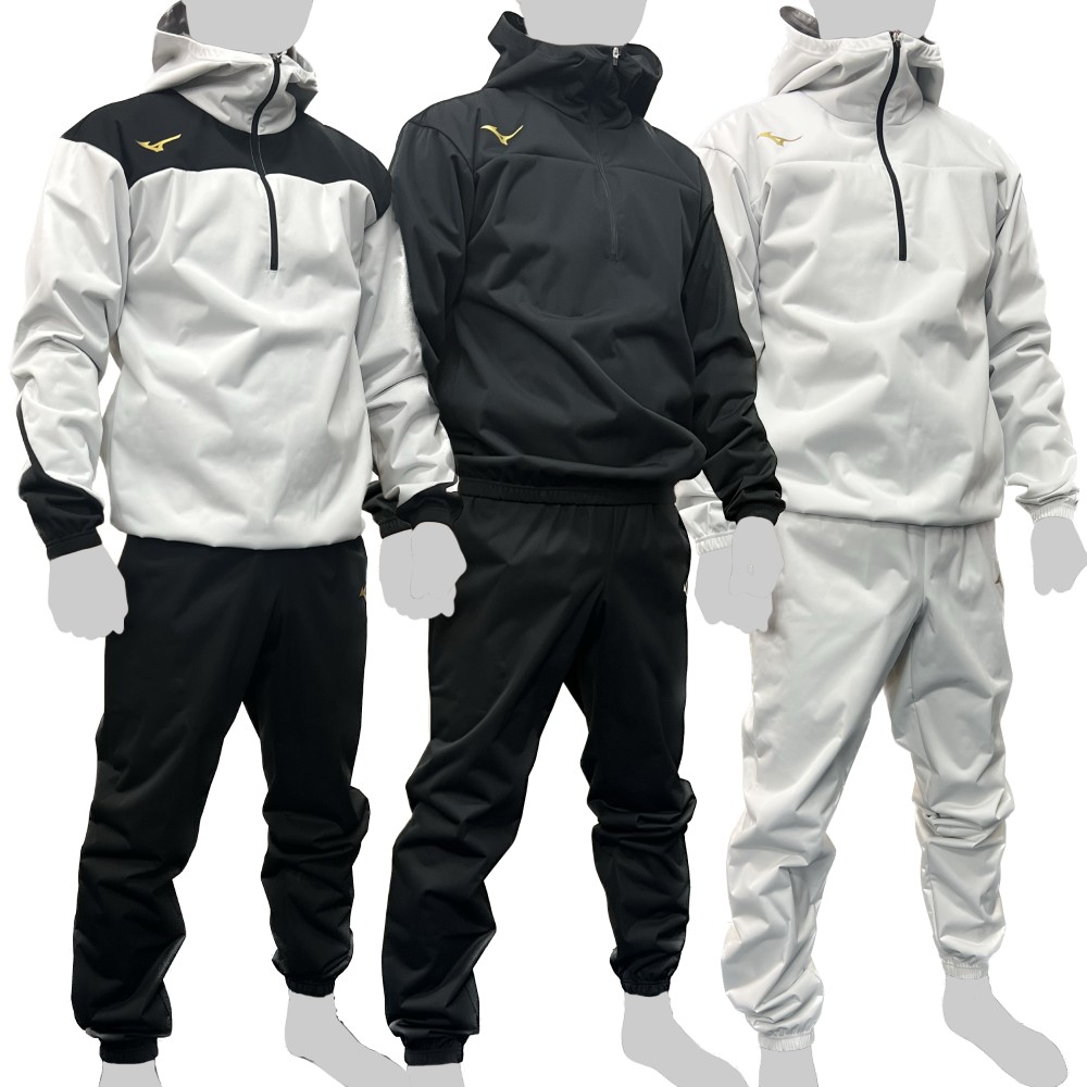 楽天市場】ミズノ サウナスーツ 上下セット 減量着 ハーフジップ 上下