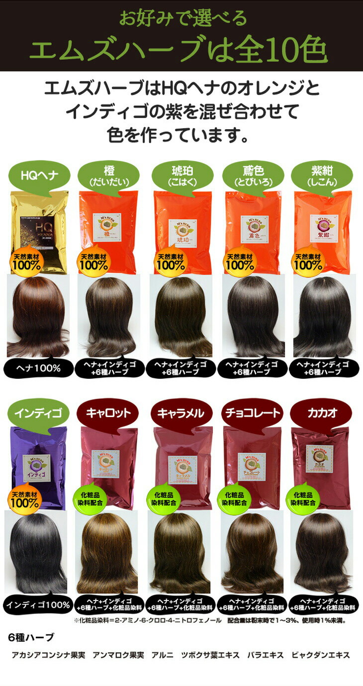 楽天市場】天然100%HQヘナ エムズハーブ HQヘナ100g 白髪染め 男性用
