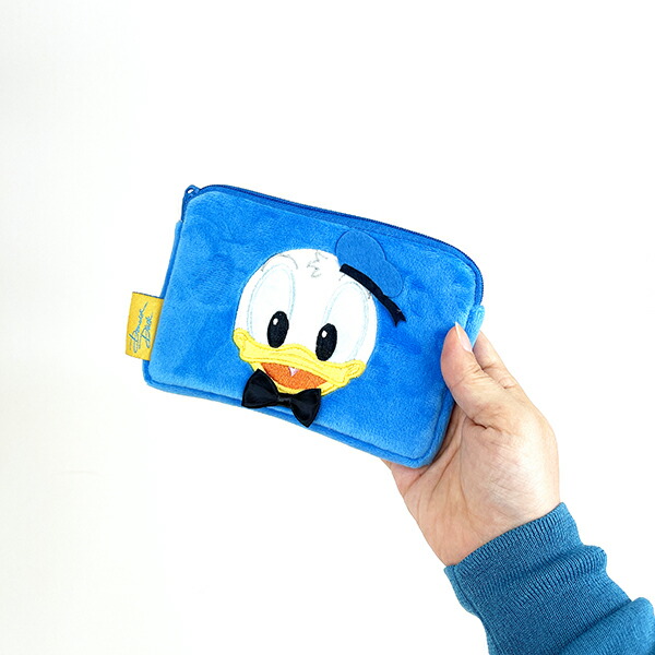 ディズニー ドナルドダック ミニティッシュポーチ ブルー Disney