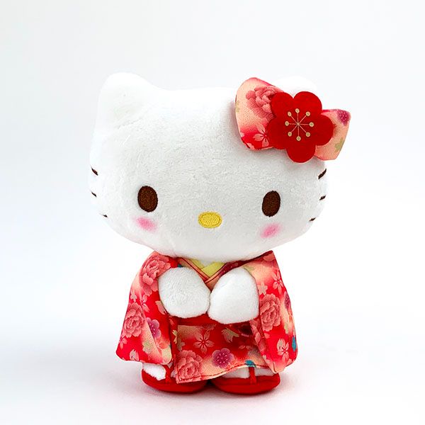 ハローキティ 和服 着物 座布団 正座 ぬいぐるみ ビッグサイズ ハロー