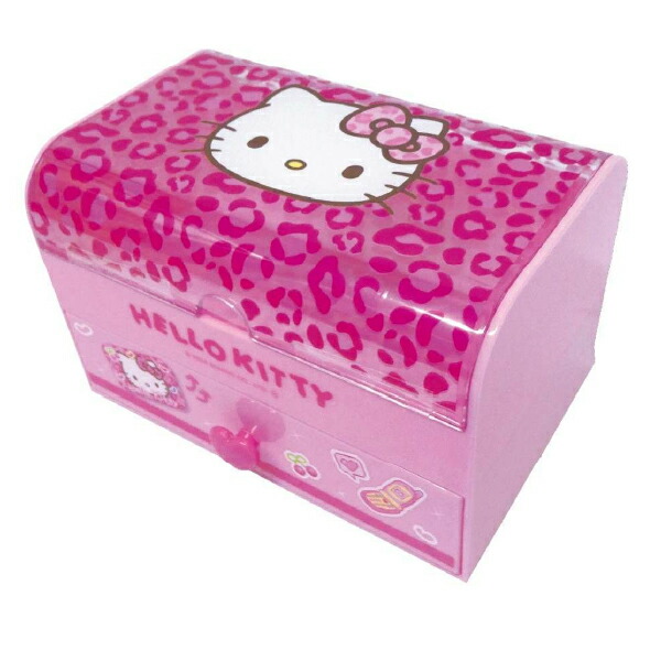 サンリオ ハローキティ ファンシー小物入れ ピンク 収納 ヒョウ柄