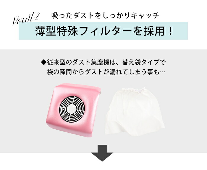 楽天市場】［Folica］ネイルダストコレクター ジェル ネイルマシーン