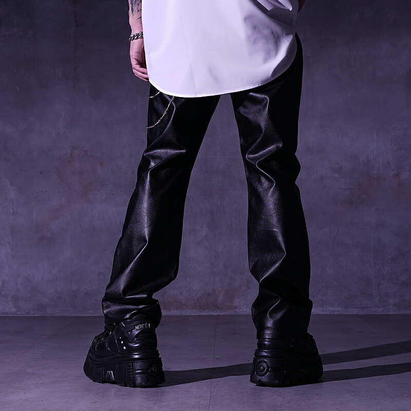 楽天市場】V系 パンツ ワイドパンツ フレアパンツ レザーパンツ