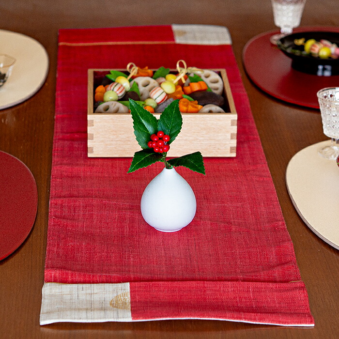 バンイノウエ 日の出ラナー テーブルランナー 赤 / BAN INOUE | 食器と