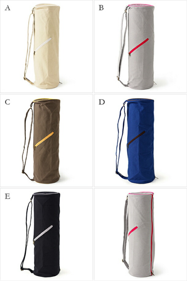 イエロー ヨガマット 収納バッグ付き 61cm X 185cm イエロー