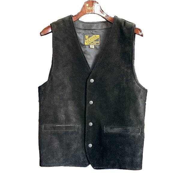 Y'2 LEATHER ワイツーレザー ベスト TV-02 STEER ROUGHOUT VEST レザー