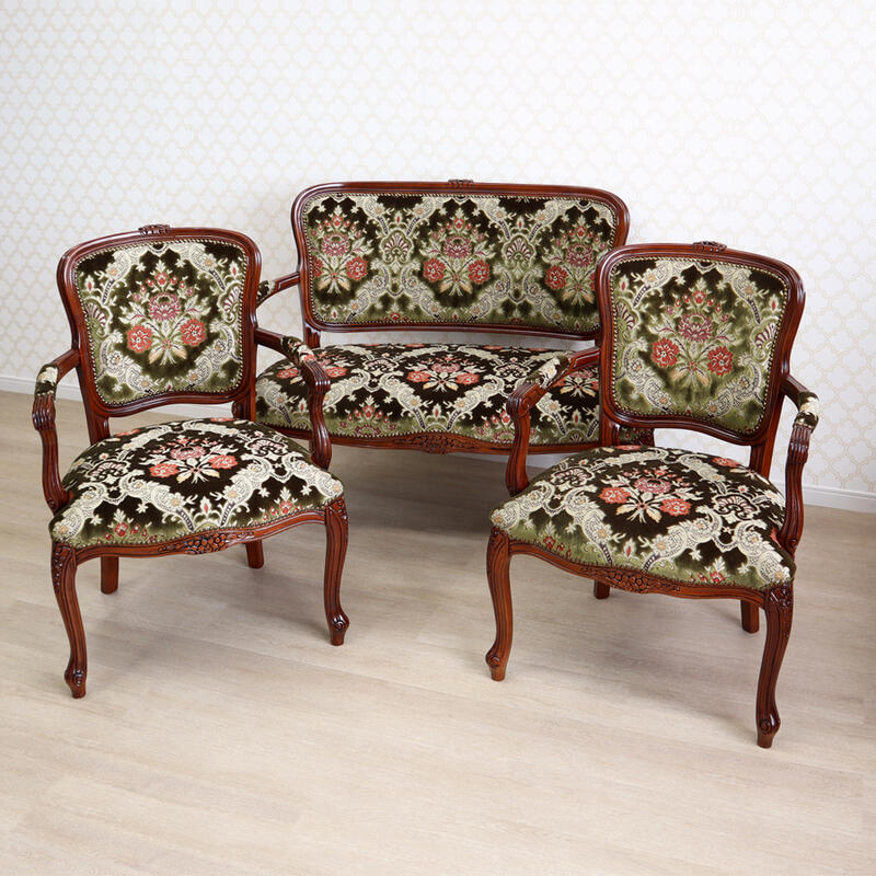 楽天市場】ポイント5倍SALEイタリア製 金華山織 サロンチェア 3点