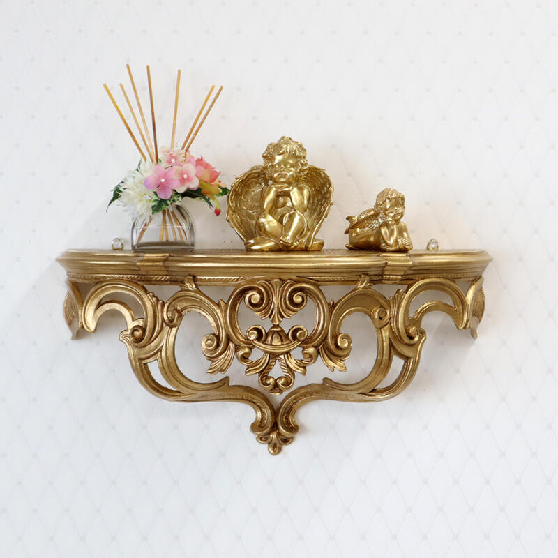 楽天市場】イタリア製 壁掛けコンソール ゴールドデコレーション
