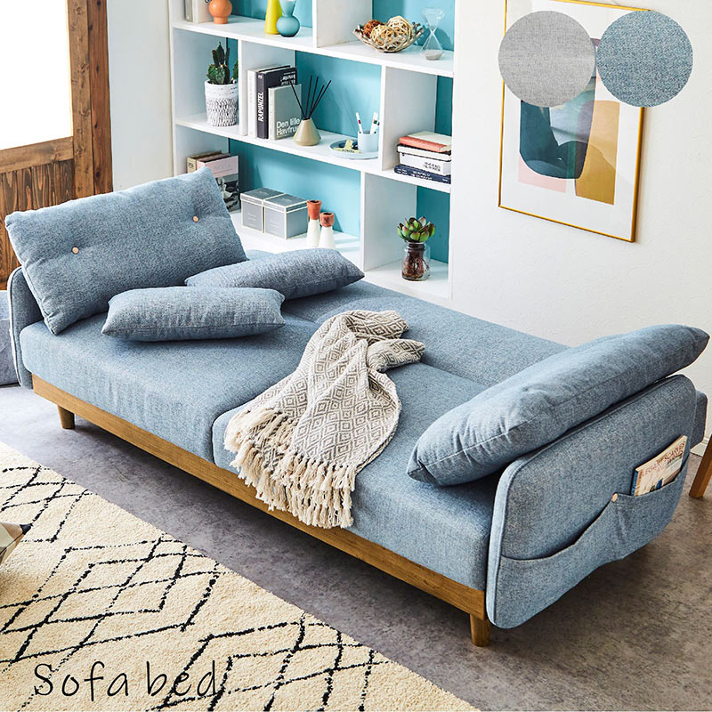 楽天市場】ソファーベッド 収納付き 3人掛け 折りたたみ シングル