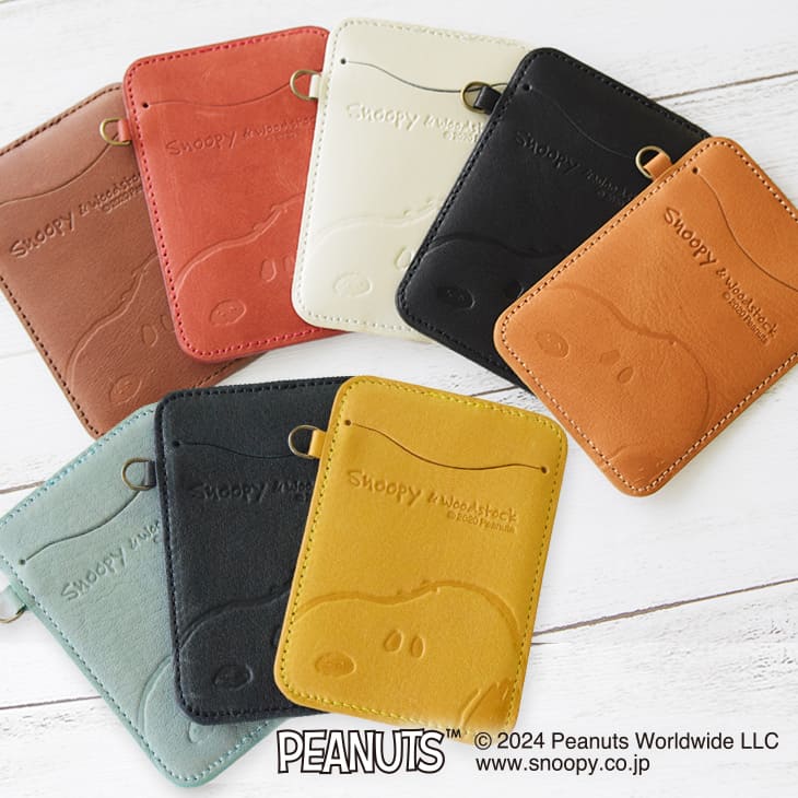 楽天市場】スヌーピー SNOOPY パスケース フェイスシリーズ ( キャメル