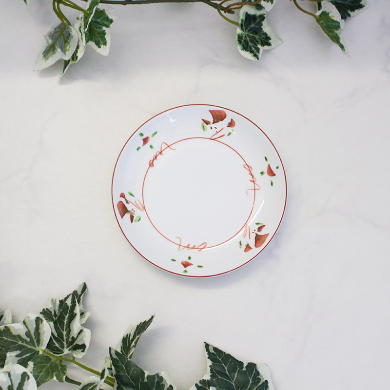 楽天市場】【アウトレット】赤絵 小花 3.5皿 / 和食器 赤絵 小皿 取り