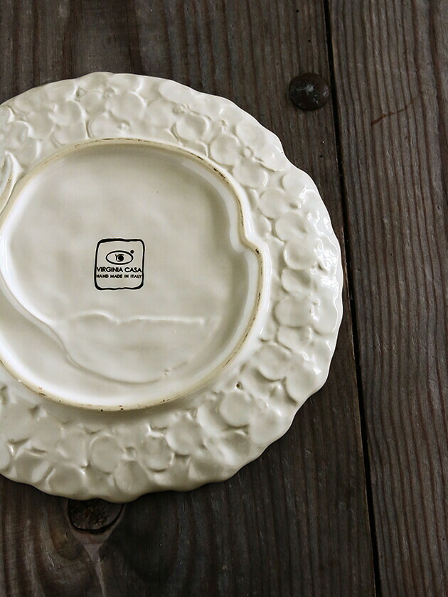 楽天市場】オルテンシア プレートホワイト 21cm Virginia Casa