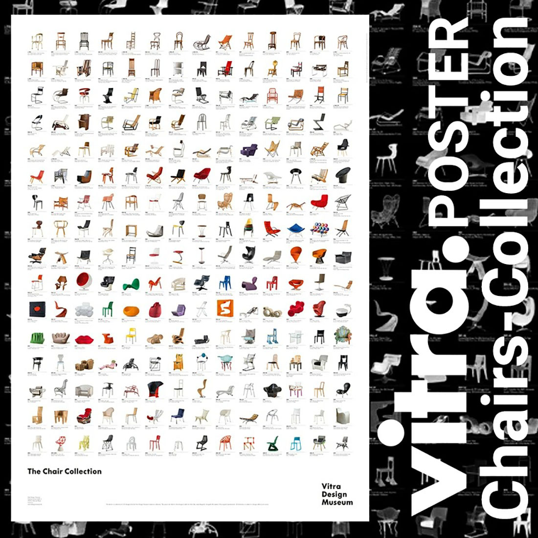 vitra Design Museum チェアコレクション ポスター Chair Collection