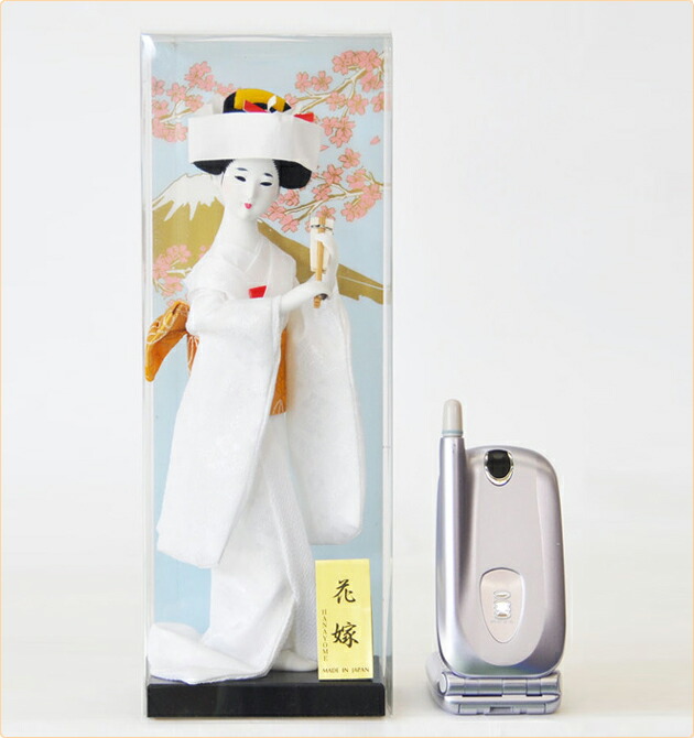 日本人形 【花嫁・白無垢】4号 ケース入り【J009】 | 職人手作りの