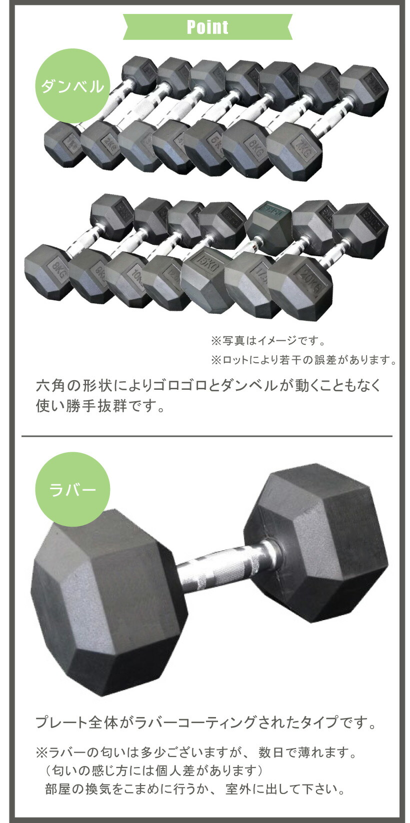 楽天市場】固定式六角ダンベルセット送料無料 ヘキサゴン ダンベル
