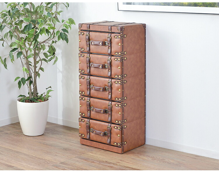 楽天市場】チェスト 5段 引き出し IW-277 IW（アイダブリュー