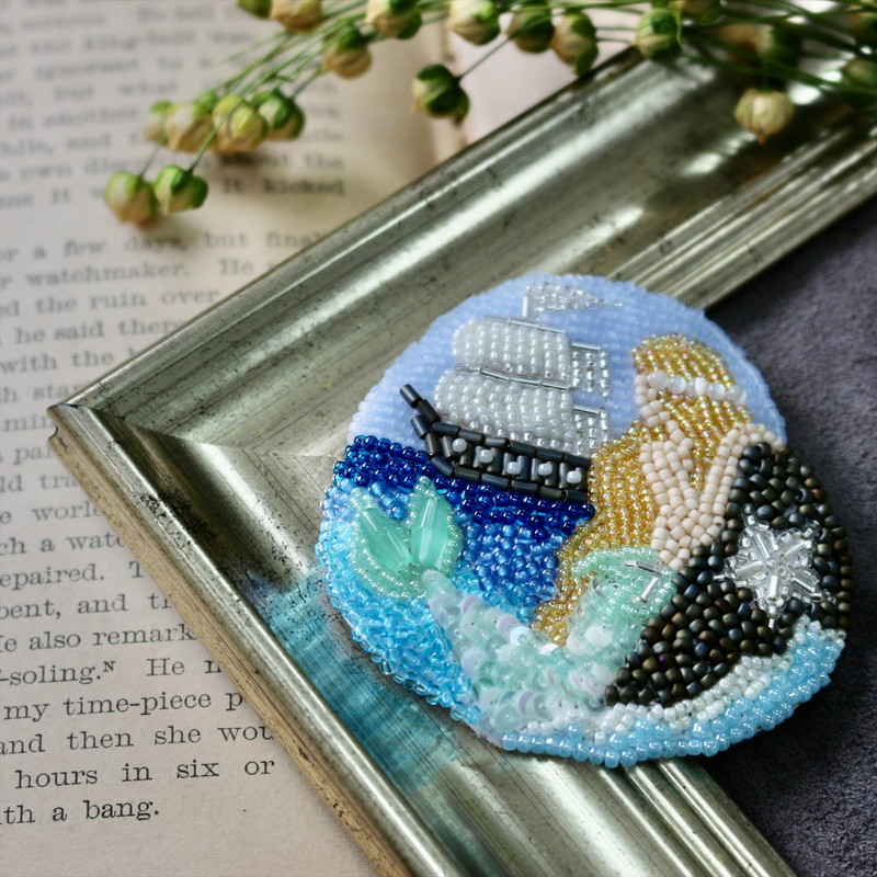 楽天市場】beads de OHANASHI ビーズ刺繍キット ビーズ ビーズ刺しゅう