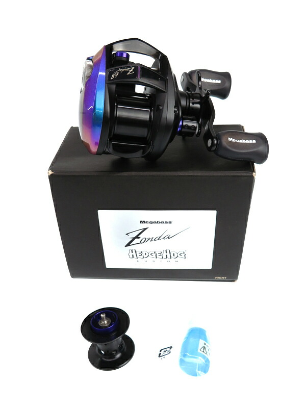吉*様 Zonda 68 左ハンドル ベイトリール Megabass Zonda HEDGEHOG 68