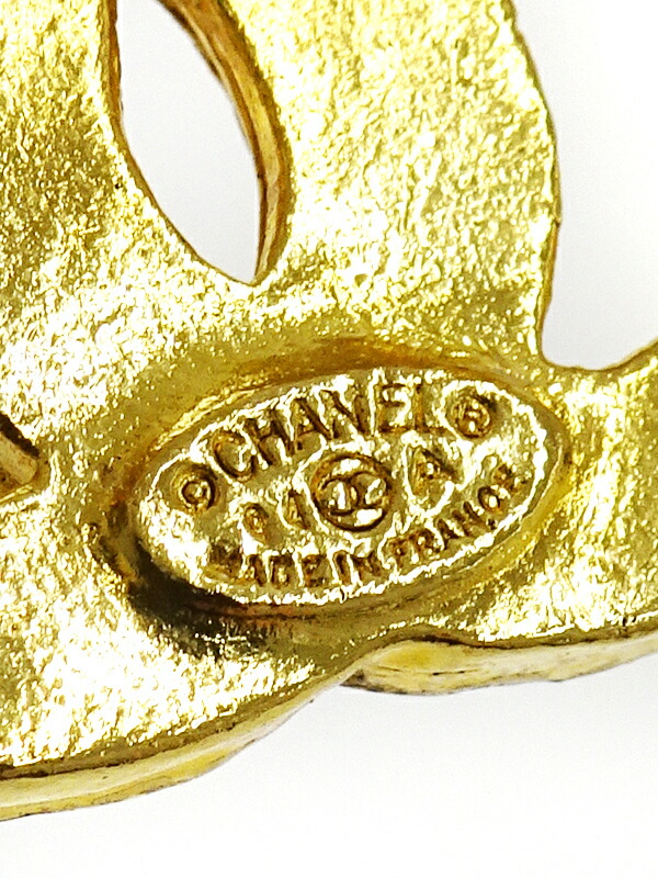 CHANEL】【94A】シャネル『1994年 トリプル ココマーク ブローチ』1