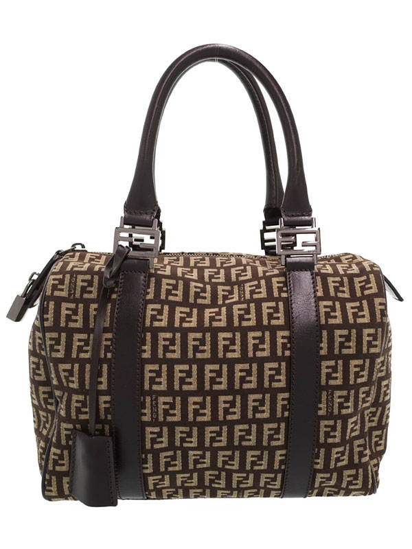 FENDI】フェンディ『ズッキーノ柄 ミニボストンバッグ』レディース