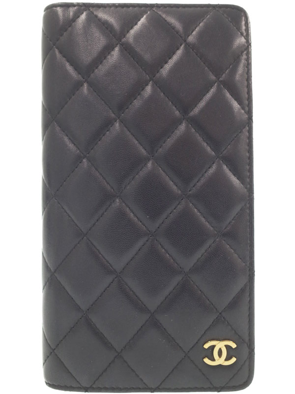 CHANEL】【ゴールド金具】シャネル『マトラッセ 手帳カバー』A40118
