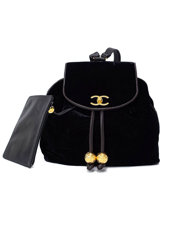 CHANEL】【ゴールド金具】【ポーチ付】シャネル『ココマーク