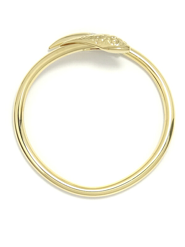 UNOAERRE】【蛇】ウノアエレ『K18YG ヘビモチーフ バングル