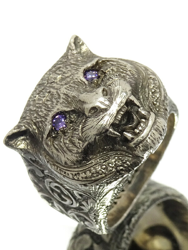 GUCCI】【グッチ ガーデン】グッチ『SILVER キャットヘッド リング』14