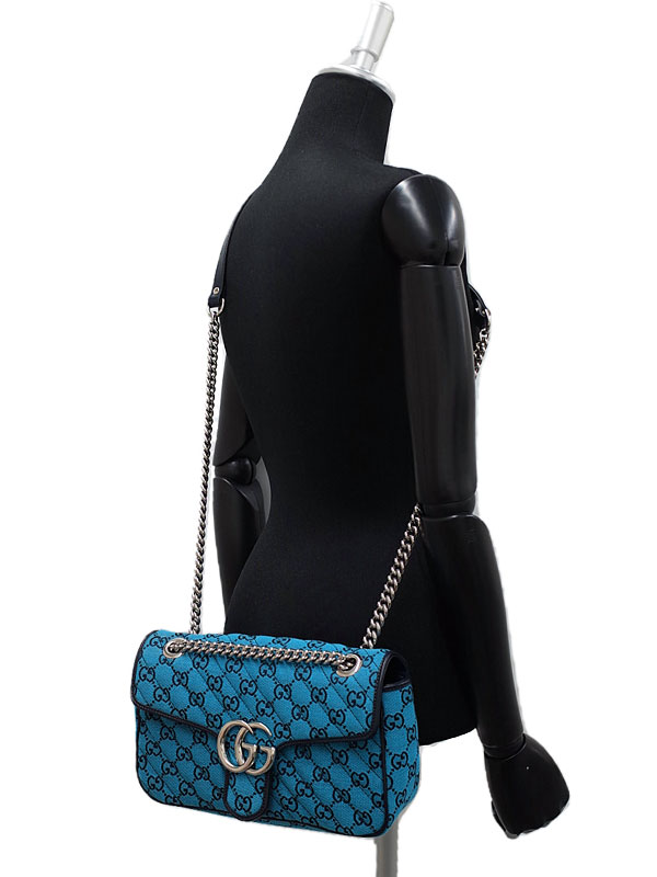 GUCCI】グッチ『GGマーモント マルチカラー スモールショルダーバッグ