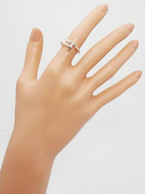 Cartier】【仕上済】カルティエ『K18WG ジュスト アンクル リング SM