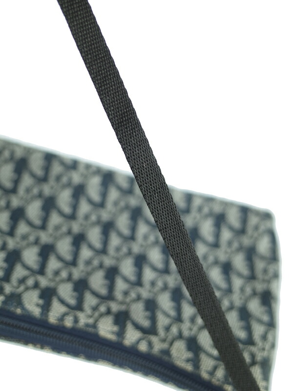 Christian Dior】クリスチャンディオール『トロッター柄 ハンドポーチ