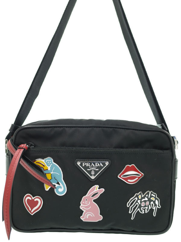 PRADA】プラダ『メタルアップリケ ナイロン ショルダーバッグ』1BC167