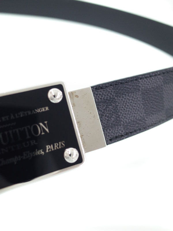 LOUIS VUITTON】【リバーシブルベルト】ルイヴィトン『ダミエ グラ