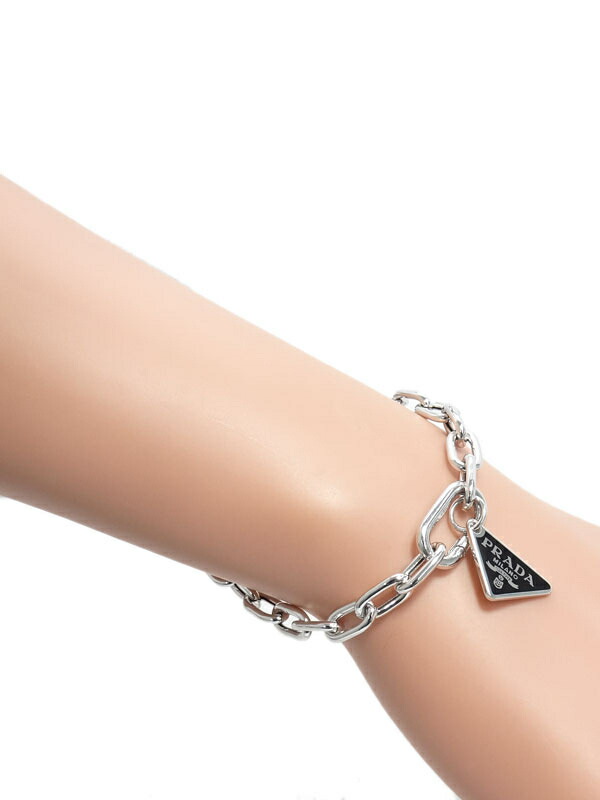 PRADA】プラダ『SILVER チェーン ジュエリー ブレスレット』2JB357 1