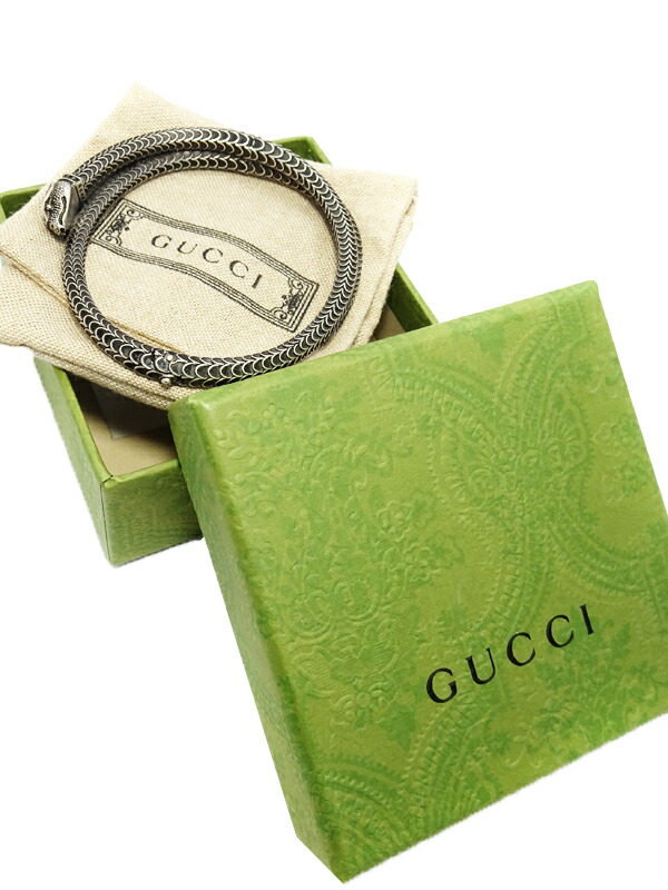 GUCCI】グッチ『SILVER グッチガーデン スネーク ブレスレット