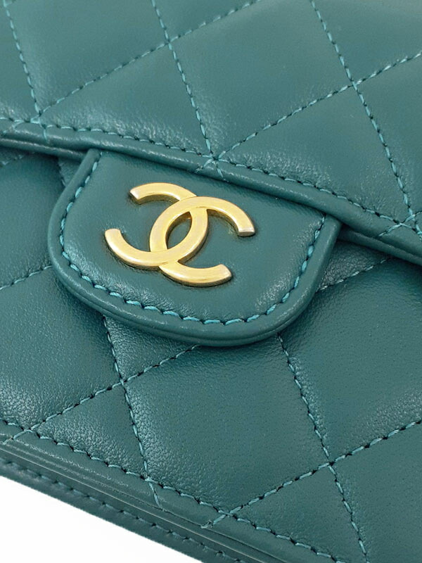 CHANEL】シャネル『マトラッセ フラップ コインパース』AP2200