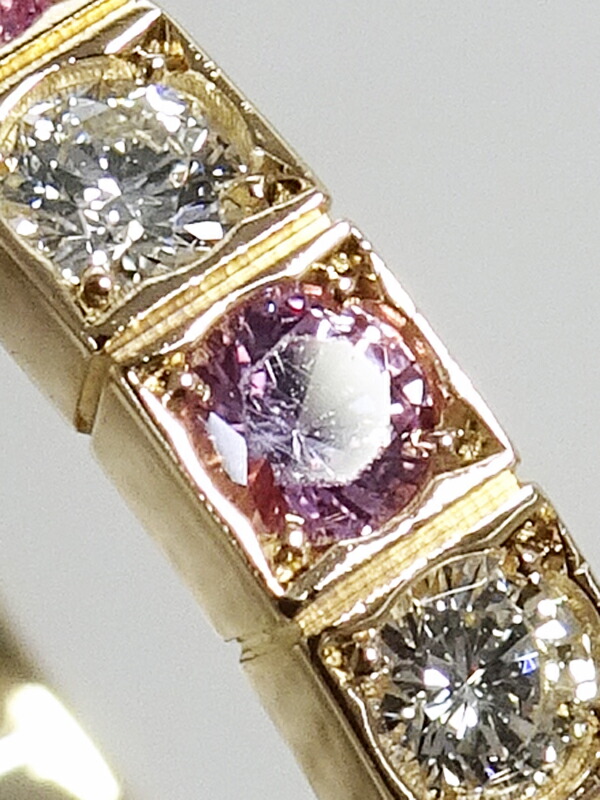 Cartier】カルティエ『K18PG ラニエール リング ピンクサファイア