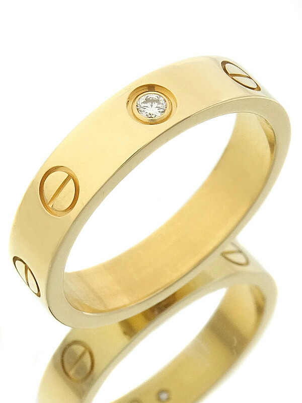 Cartier】カルティエ『K18YG ミニラブリング 1Pダイヤモンド』11号 1