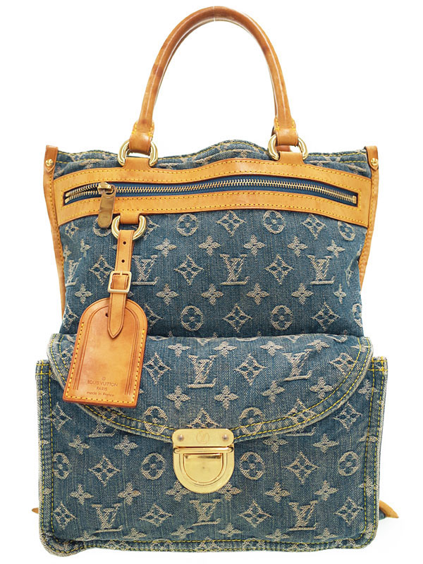 LOUIS VUITTON】ルイヴィトン『モノグラム デニム フラット ショッパー