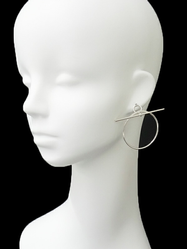 HERMES】エルメス『SILVER ループ ピアス MM』1週間保証【中古