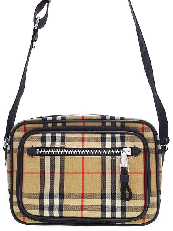 BURBERRY】バーバリー『ヴィンテージチェック＆レザー クロスボディ