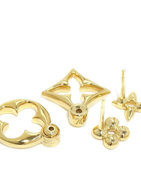 LOUIS VUITTON】ルイヴィトン『ピアス・LV フラワーグラム』M00770 1