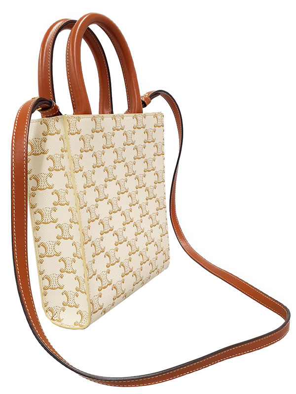 CELINE】セリーヌ『トリオンフ キャンバス ミニ バーティカル カバ