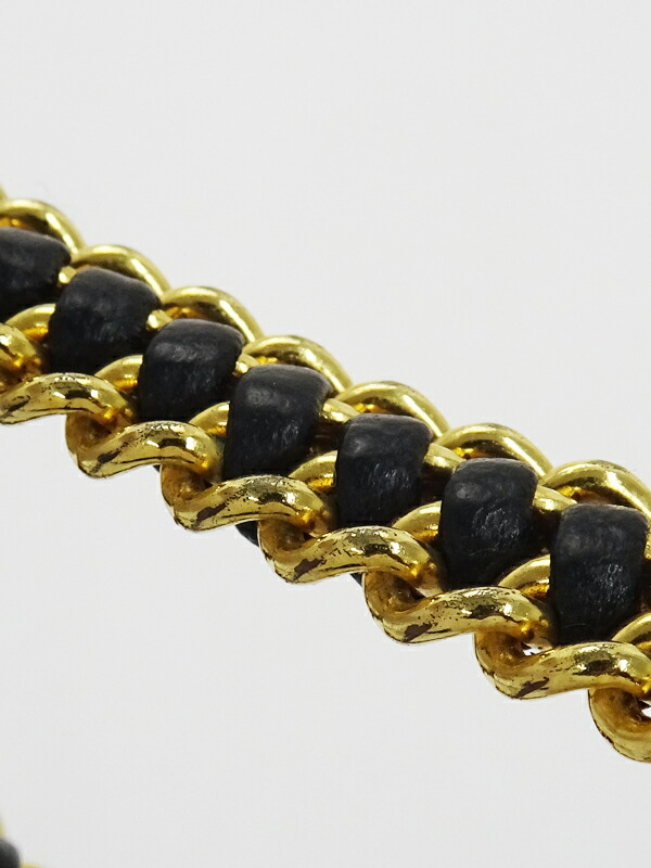 LOEWE】ロエベ『レザー チェーン ブレスレット 編み込み』1週間保証