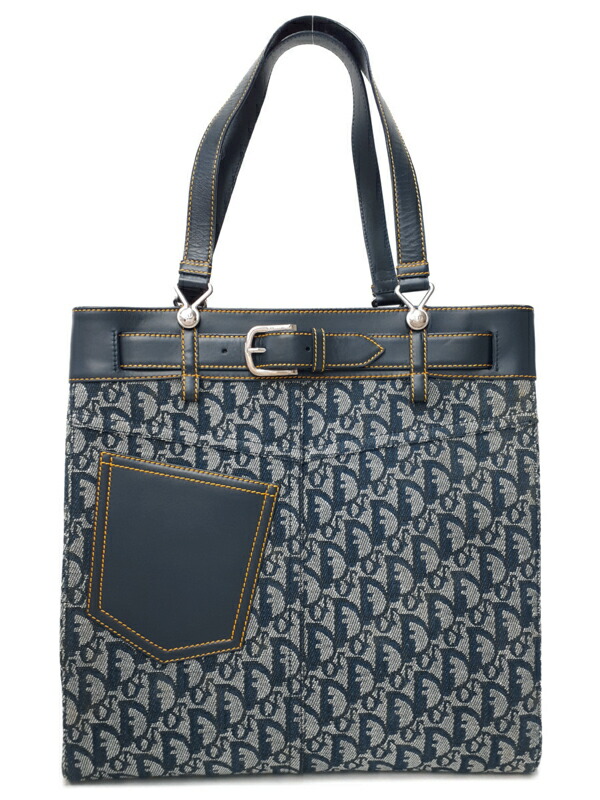 Christian Dior】クリスチャンディオール『トロッター柄 トートバッグ