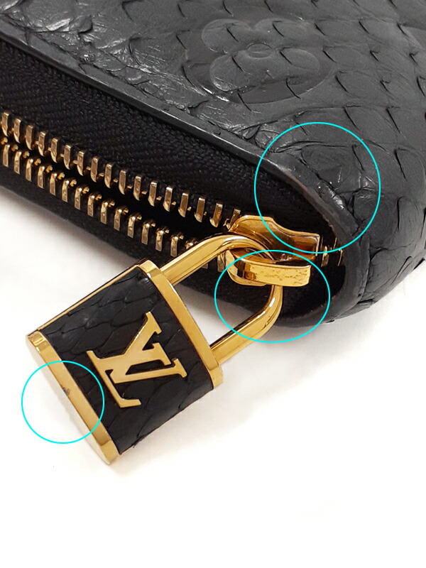 LOUIS VUITTON】ルイヴィトン『モノグラム パイソン ジッピー